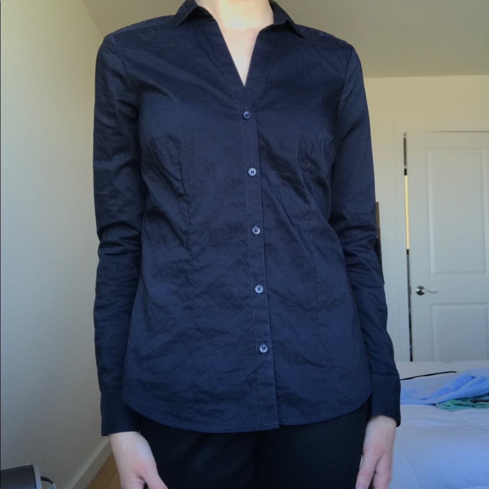 Navy Button Up Shirt